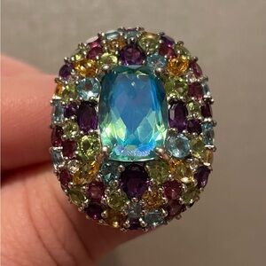 NWOT Peacock Quartz Ring